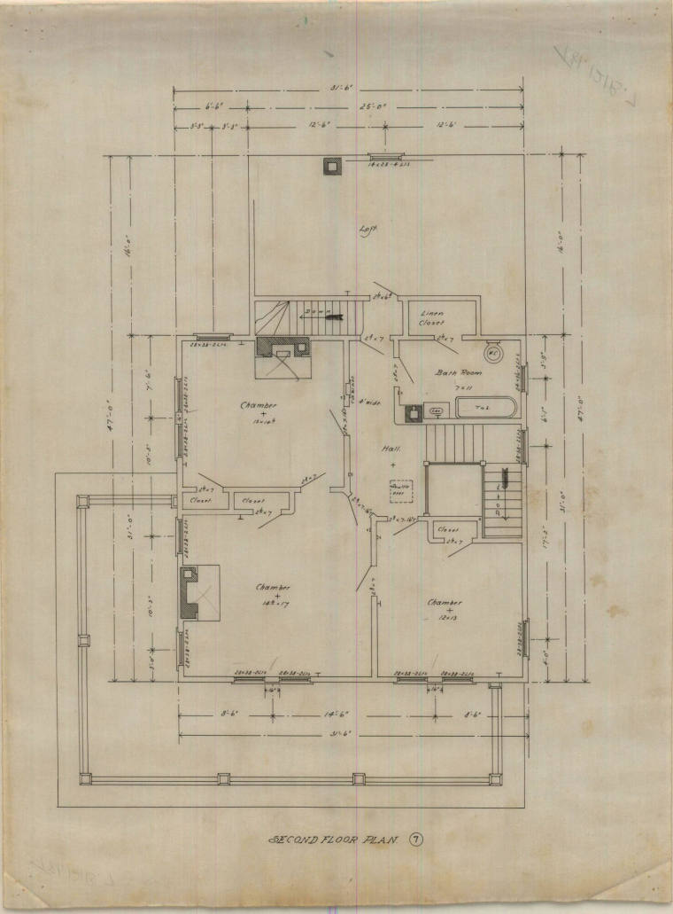 Drawing, Thompson Architectural - Dr. T.P. Kittrell, Texarkana, Arkansas