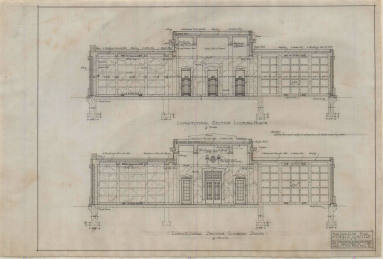 Drawing, Thompson Architectural - Mount Holly Mausoleum, Little Rock, Arkansas