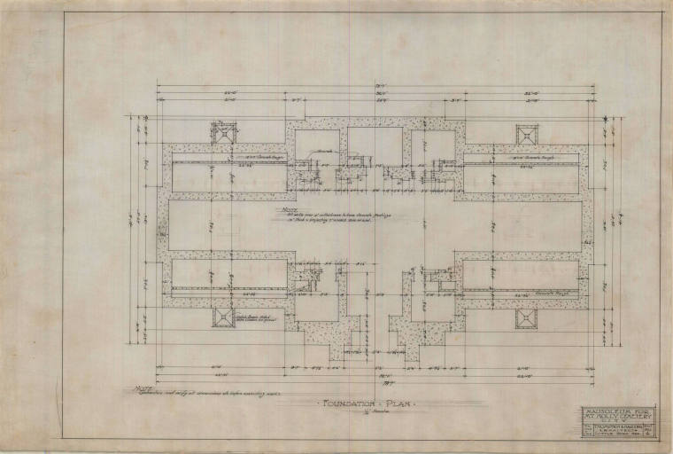 Drawing, Thompson Architectural - Mount Holly Mausoleum, Little Rock, Arkansas