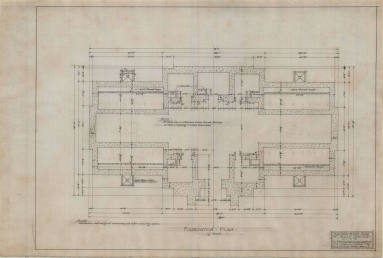 Drawing, Thompson Architectural - Mount Holly Mausoleum, Little Rock, Arkansas