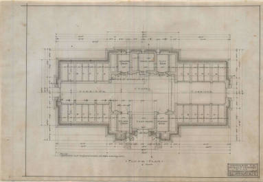 Drawing, Thompson Architectural - Mount Holly Mausoleum, Little Rock, Arkansas