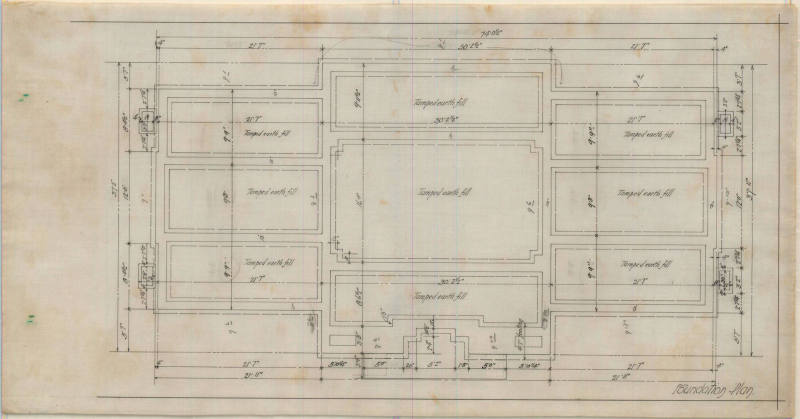 Drawing, Thompson Architectural - Mount Holly Mausoleum, Little Rock, Arkansas