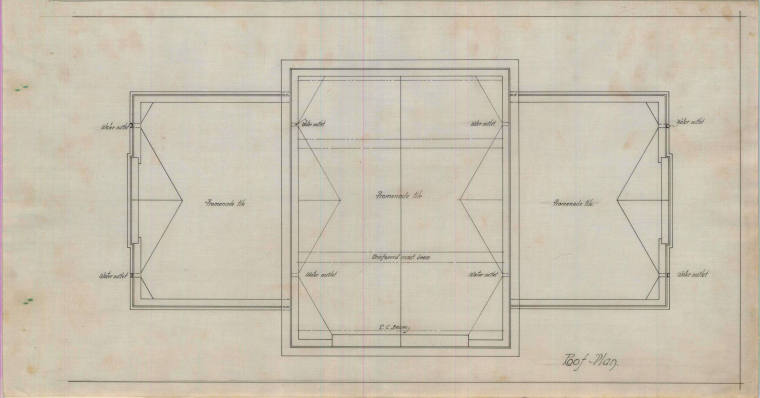 Drawing, Thompson Architectural - Mount Holly Mausoleum, Little Rock, Arkansas