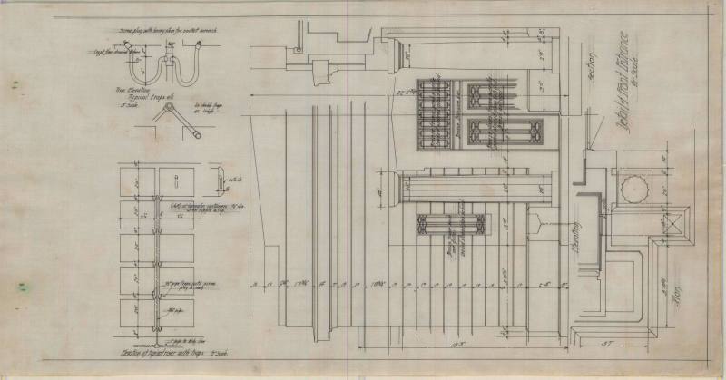 Drawing, Thompson Architectural - Mount Holly Mausoleum, Little Rock, Arkansas