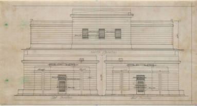 Drawing, Thompson Architectural - Mount Holly Mausoleum, Little Rock, Arkansas