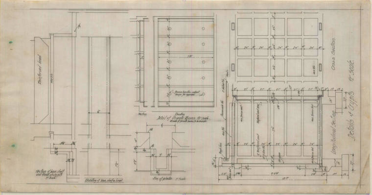 Drawing, Thompson Architectural - Mount Holly Mausoleum, Little Rock, Arkansas