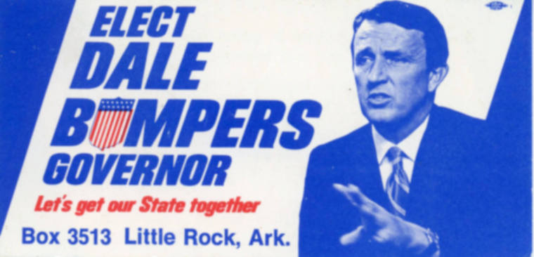 Card, Campaign - Dale Bumpers Gubernatorial