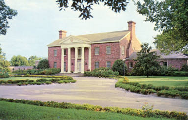 Postcard, Arkansas Governor's Mansion