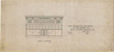 Drawing, Thompson Architectural - Wolff-Goldman (store), Newport, Arkansas