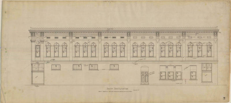 Drawing, Thompson Architectural - Wolff-Goldman (store), Newport, Arkansas