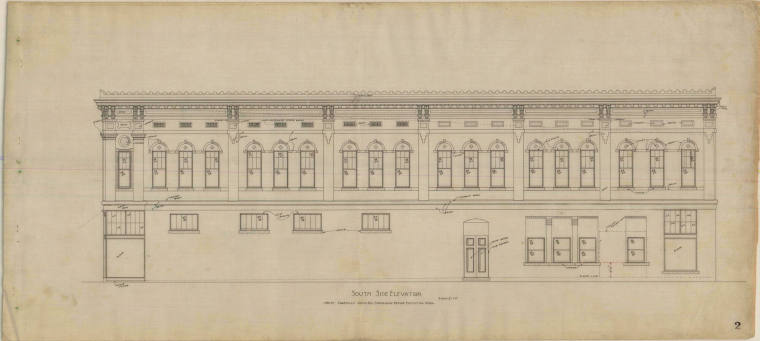 Drawing, Thompson Architectural - Wolff-Goldman (store), Newport, Arkansas