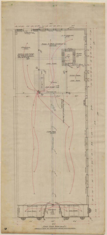 Drawing, Thompson Architectural - Wolff-Goldman (store), Newport, Arkansas