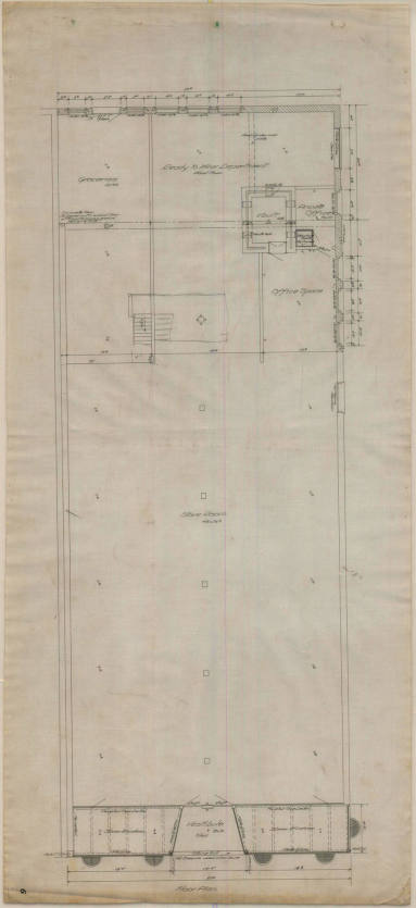 Drawing, Thompson Architectural - Wolff-Goldman (store), Newport, Arkansas