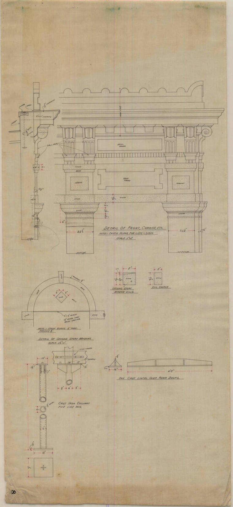 Drawing, Thompson Architectural - Wolff-Goldman (store), Newport, Arkansas