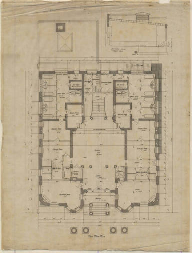 Drawing, Thompson Architectural - St. Joseph's Infirmary, Hot Springs, Arkansas