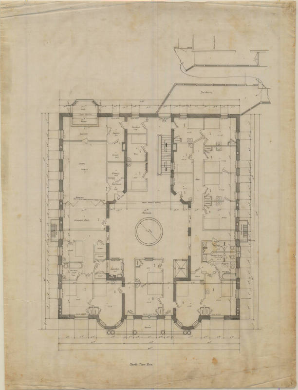 Drawing, Thompson Architectural - St. Joseph's Infirmary, Hot Springs, Arkansas