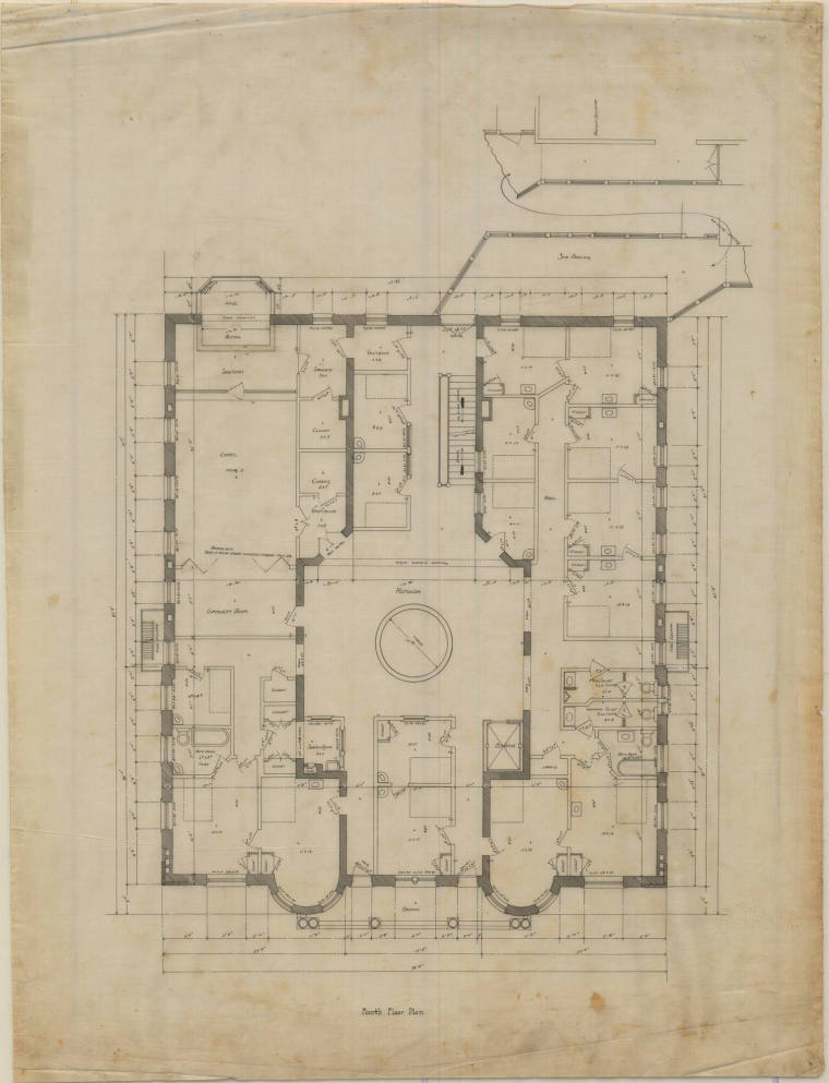 Drawing, Thompson Architectural - St. Joseph's Infirmary, Hot Springs, Arkansas