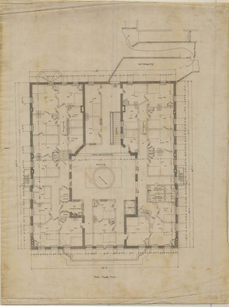 Drawing, Thompson Architectural - St. Joseph's Infirmary, Hot Springs, Arkansas