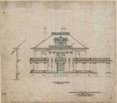 Drawing, Thompson Architectural - E.O. Mahoney, El Dorado, Arkansas