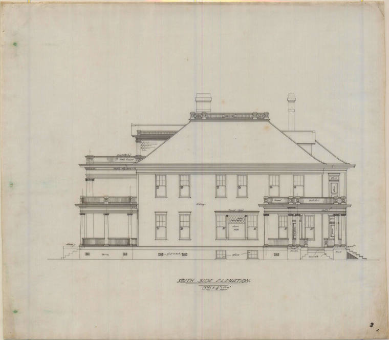 Drawing, Thompson Architectural - E.O. Mahoney, El Dorado, Arkansas