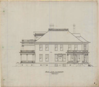 Drawing, Thompson Architectural - E.O. Mahoney, El Dorado, Arkansas