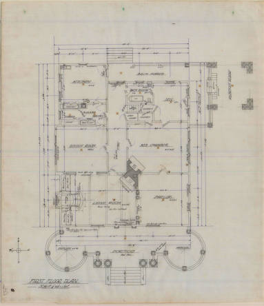 Drawing, Thompson Architectural - E.O. Mahoney, El Dorado, Arkansas