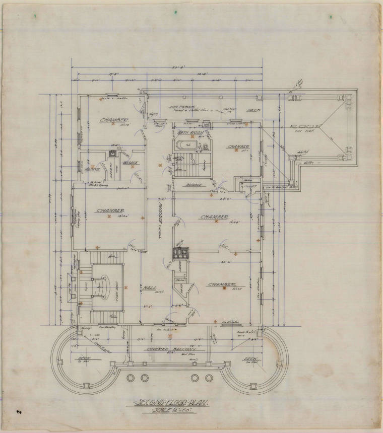 Drawing, Thompson Architectural - E.O. Mahoney, El Dorado, Arkansas