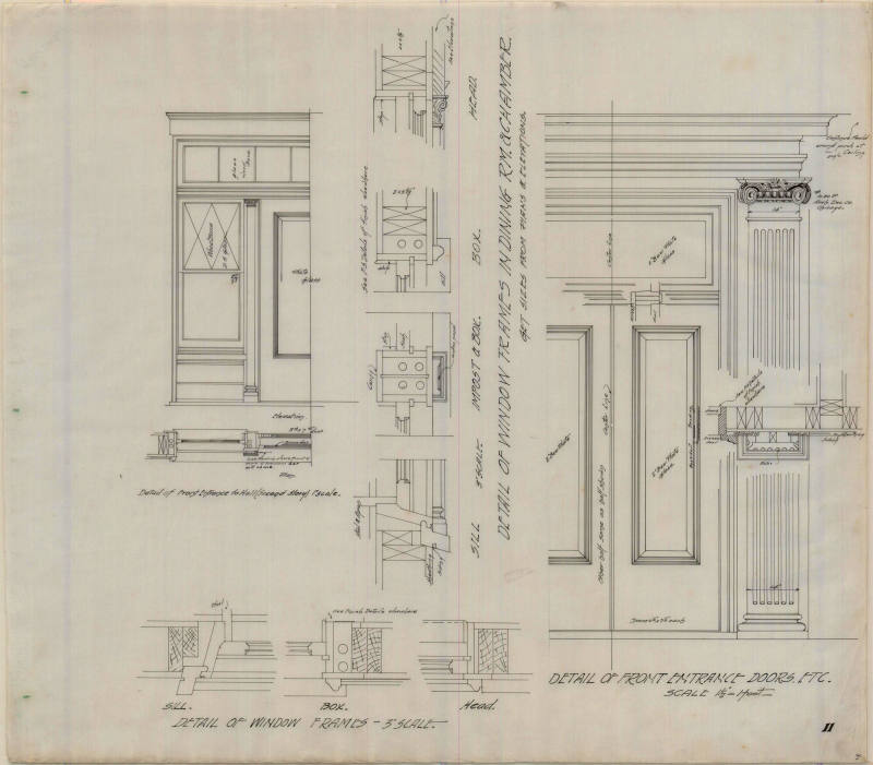 Drawing, Thompson Architectural - E.O. Mahoney, El Dorado, Arkansas