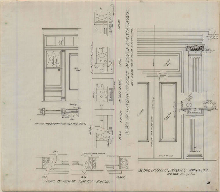 Drawing, Thompson Architectural - E.O. Mahoney, El Dorado, Arkansas