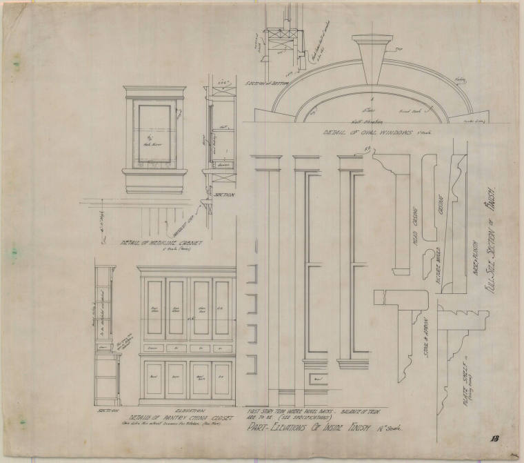 Drawing, Thompson Architectural - E.O. Mahoney, El Dorado, Arkansas