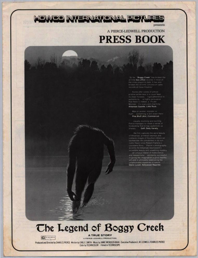 Press book, Legend of Boggy Creek