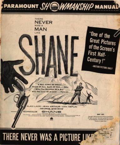 Pressbook, "Shane," starring Alan Ladd