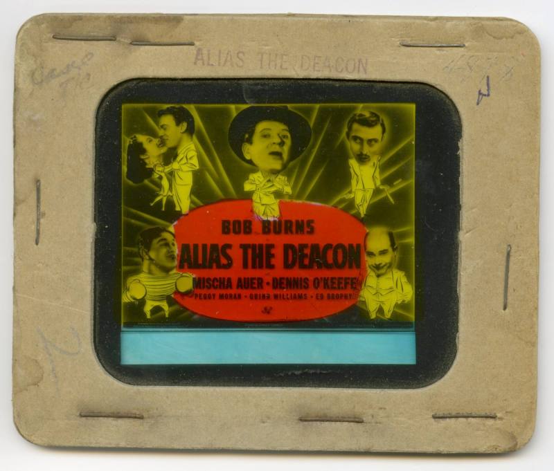 Hollywood - Alias the Deacon Lantern slide