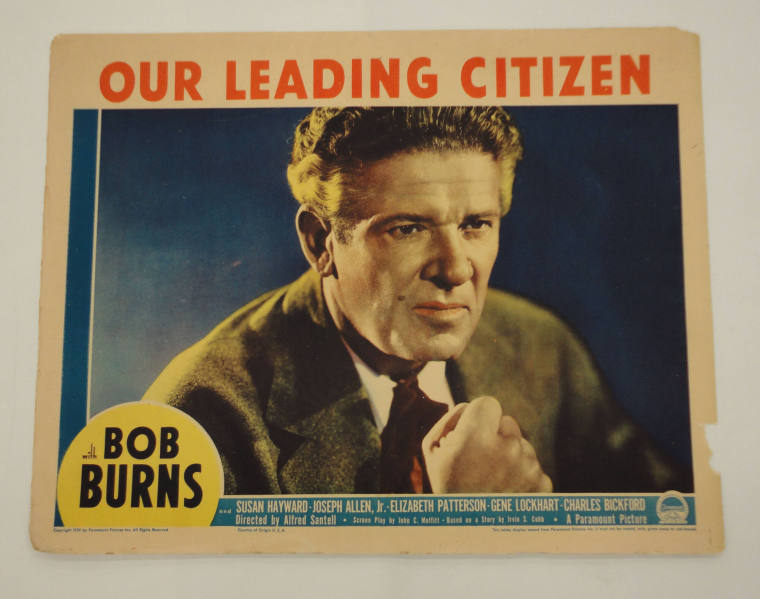 Lobby Card, "Our Leading Citizen"