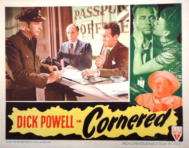 Lobby Card, "Cornered"