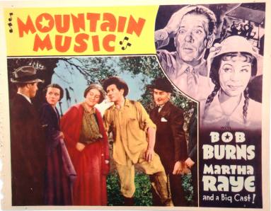 Lobby Card, Mountain Music with Bob Burns