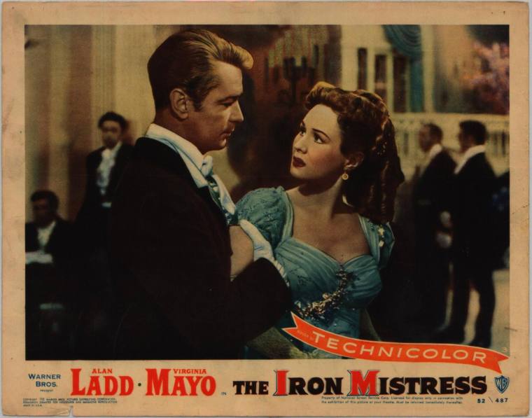 Lobby Card, "The Iron Mistress" starring Alan Ladd