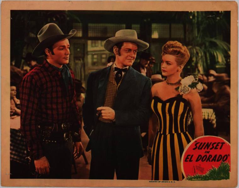 Lobby Card, "Sunset in El Dorado" starring Dale Evans