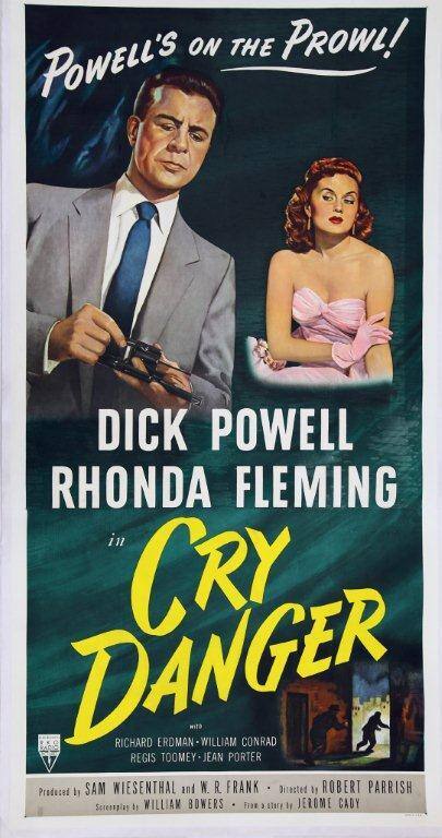 Poster, Cry Danger with Dick Powell