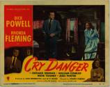 Lobby Cards, Cry Danger with Dick Powell