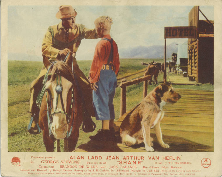 Lobby Cards, "Shane" with Alan Ladd