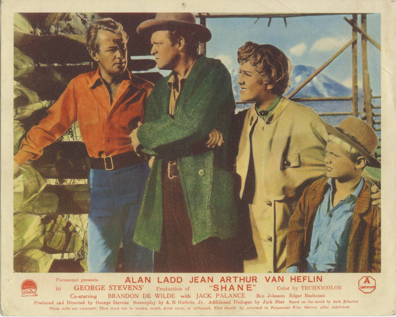 Lobby Cards, "Shane" with Alan Ladd