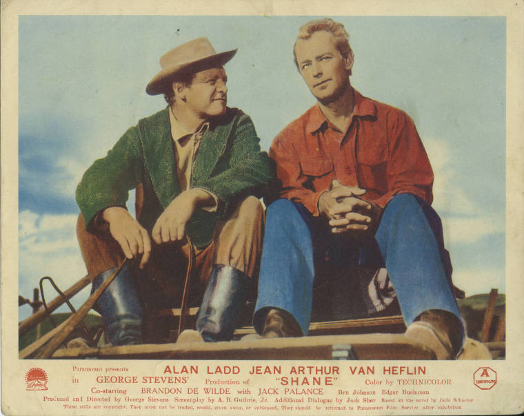 Lobby Cards, "Shane" with Alan Ladd