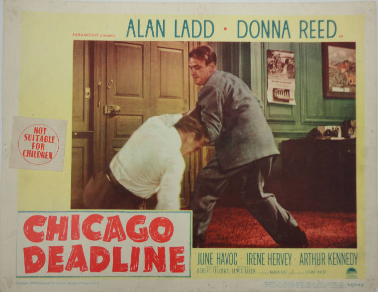 Lobby Card, Chicago Deadline with Alan Ladd