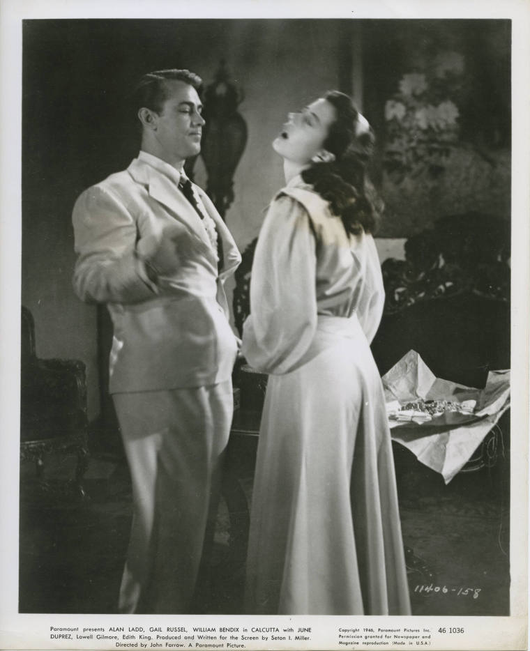 Photograph, Alan Ladd in Calcutta