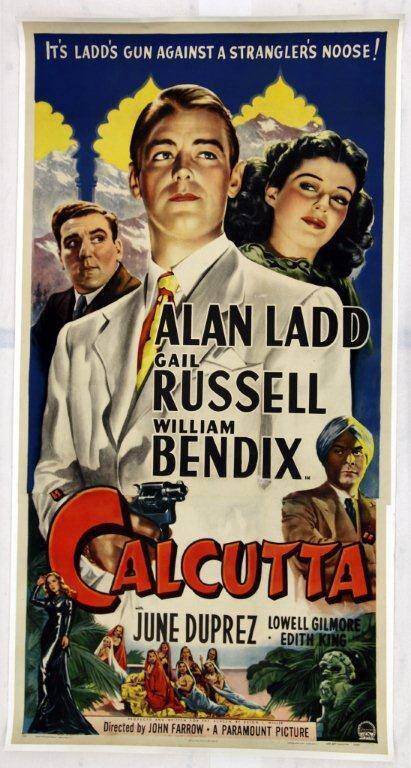 Poster, Calcutta with Alan Ladd