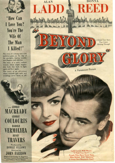 Ad, Movie - Beyond Glory with Alan Ladd