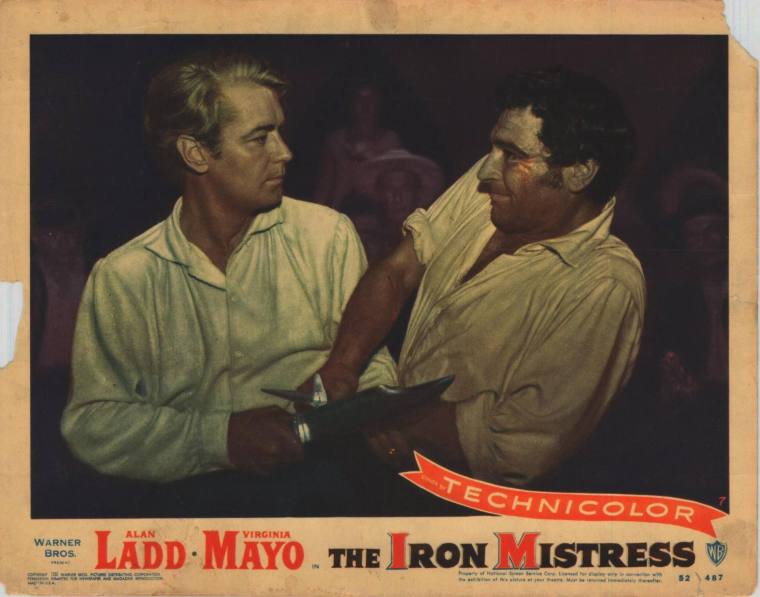 Lobby Card, "The Iron Mistress" starring Alan Ladd