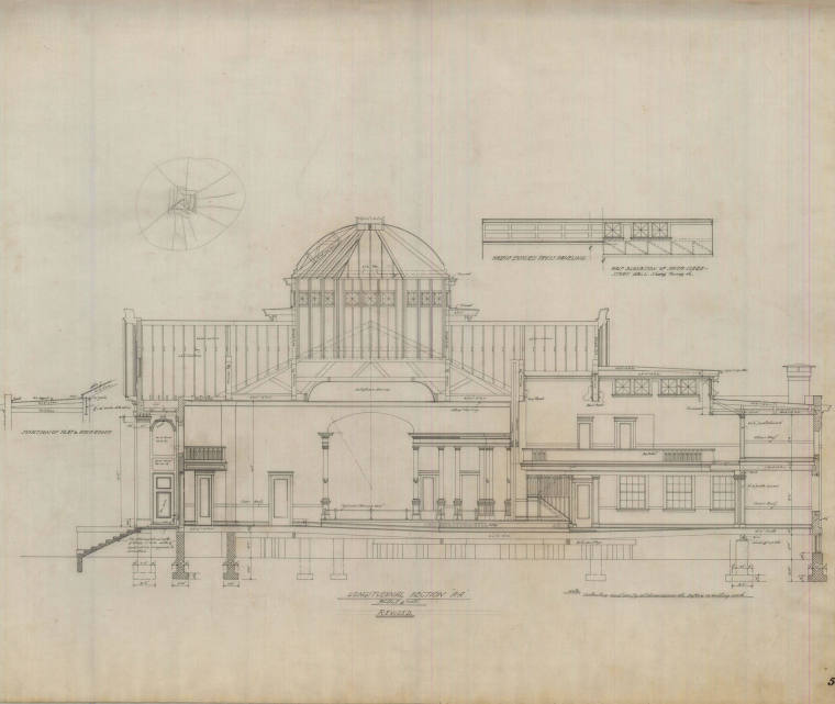 Drawing, Thompson Architectural - First Baptist Church, Conway, Arkansas