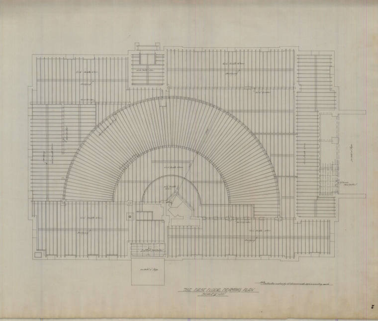 Drawing, Thompson Architectural - First Baptist Church, Conway, Arkansas